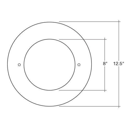 8" Goof Ring, Inner Dim: 8"
Outer Dim: 12.5"