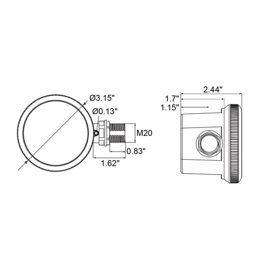 Bi Level Motion Sensor w/ Daylight Harvesting White Finish with Side 1/2" Knock Out       -Remote Control Compatible-