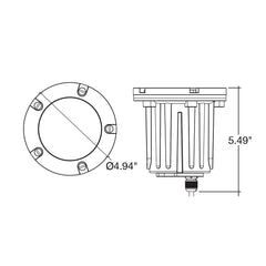 In-Ground Light: Flat Open Lens