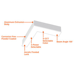 12x12" L-Shape Downlight