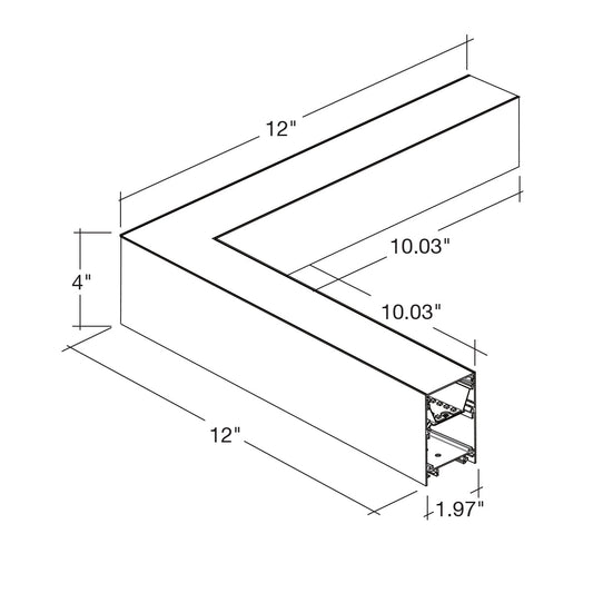 12x12" L-Shape Downlight