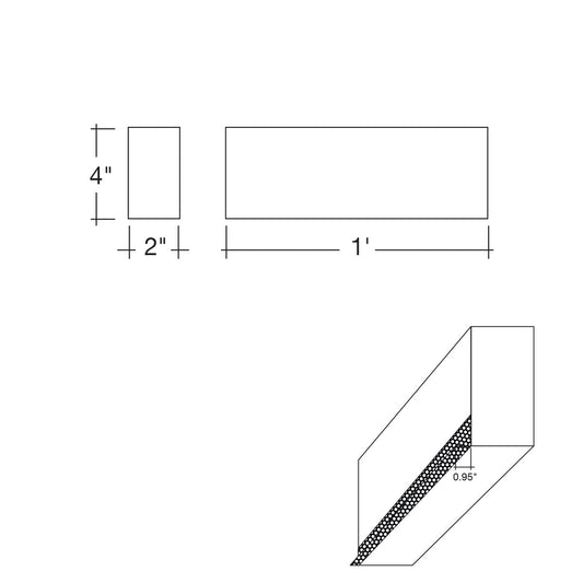 1' Architectural Linear Downlight