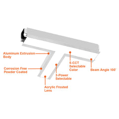 2' T-Shape  Downlight