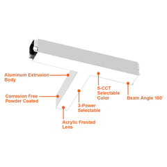 2' T-Shape  Downlight