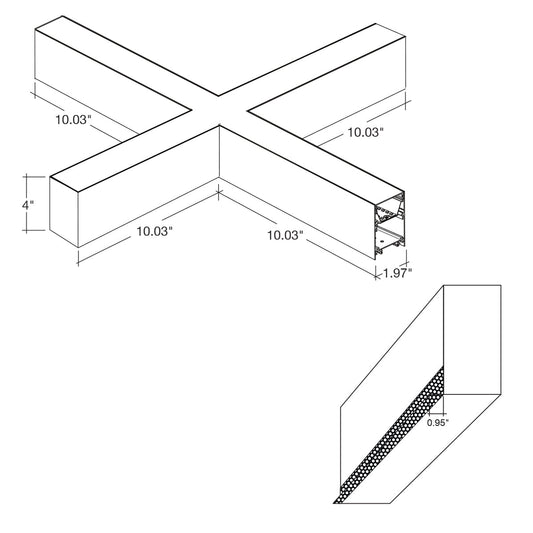 2' T-Shape  Downlight