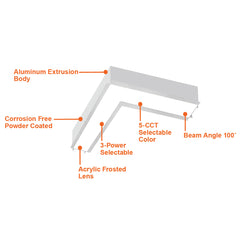 4' L-Shape  Downlight