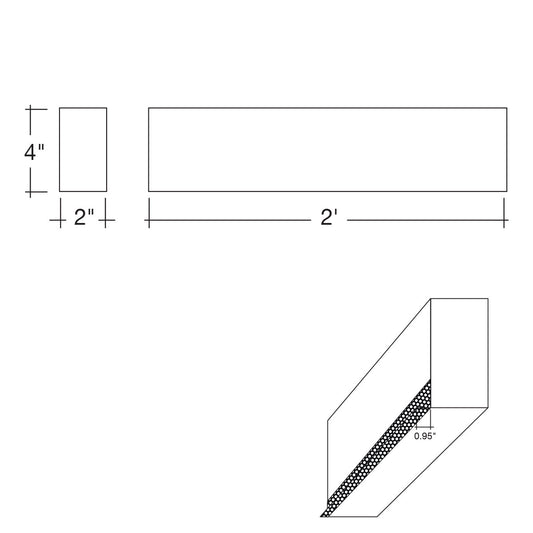 2' Architectural Linear Downlight