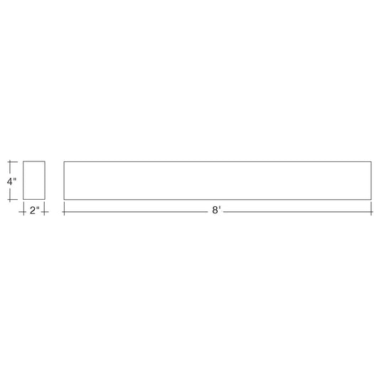 8' Architectural Linear Downlight