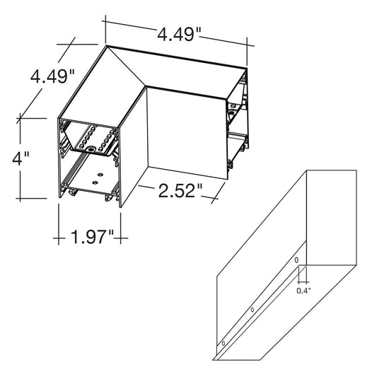 L-Shape Connector Downlight