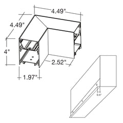 L-Shape Connector Downlight