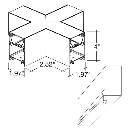 X-Shape Connector Downlight