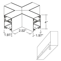 X-Shape Connector Downlight