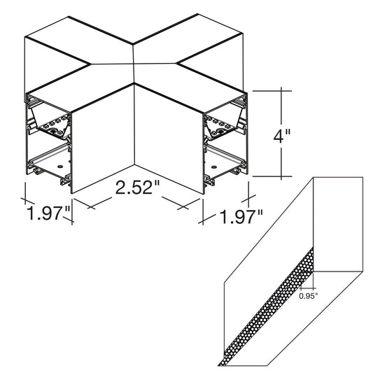 X-Shape Connector Downlight