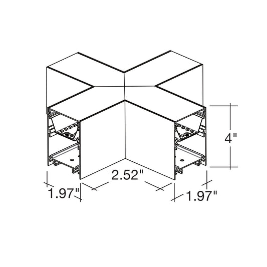 X-Shape Connector Downlight