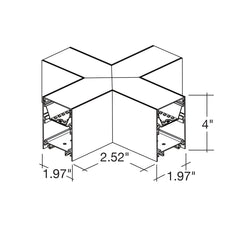 X-Shape Connector Downlight