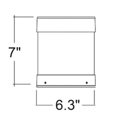 Bollard Head: Round Cone Flat Top Bronze Finish