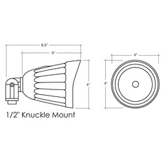 Bullet Flood 1/2" Knuckle: S-Line