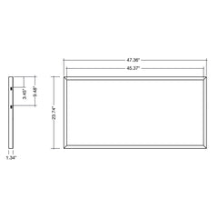 2x4 Surface Mount LED Panel: Slim-Line