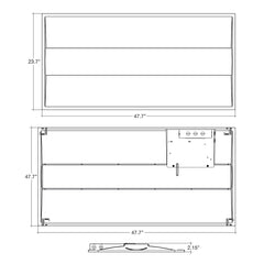 2x2 LED Center Basket Troffer: C-Line