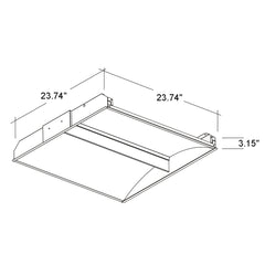 2x2 Thin LuxLume Troffer: ARCY-Line