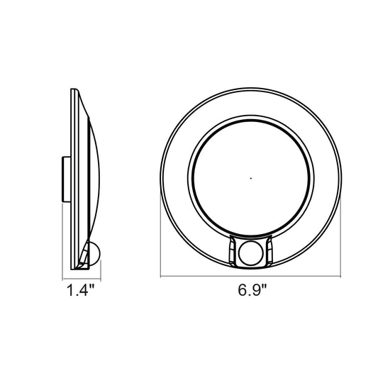 4" Disk Light w/ PIR Sensor: Cusp-Line