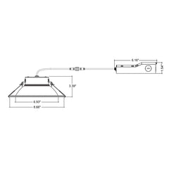 8" External Commercial Downlight: CMD-Line