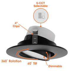 4" Retfrofit Downlight: Adjust-Line