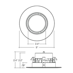 4" Retfrofit Downlight: Adjust-Line