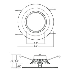 5/6" Retfrofit Downlight: Adjust-Line