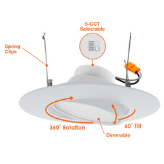 5/6" Retfrofit Downlight: Adjust-Line