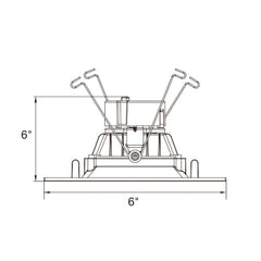 6" Square Retrofit Downlight