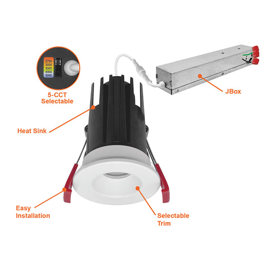 1" Smooth Downlight: SnapTrim-Line