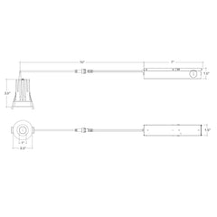 1" Smooth Downlight: SnapTrim-Line