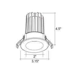 2" Smooth Downlight: SnapTrim-Line