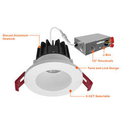 2" Smooth Downlight: SnapTrim-Line