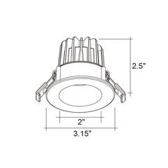 2" Smooth Downlight: SnapTrim-Line