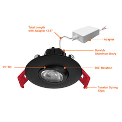 2" Smooth Gimbal Downlight: LV-Line