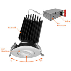 3" Gimbal Downlight: SnapTrim-Line