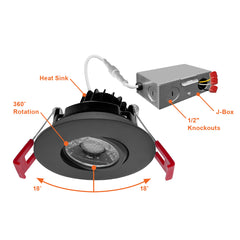 3" Gimbal Downlight: SnapTrim-Line