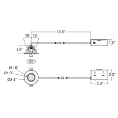 3" Gimbal Downlight: SnapTrim-Line