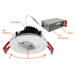 3" Gimbal Downlight: SnapTrim-Line