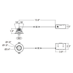 3" Gimbal Downlight: SnapTrim-Line