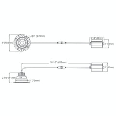 2" Gimbal Round Downlight: Trimless-Line