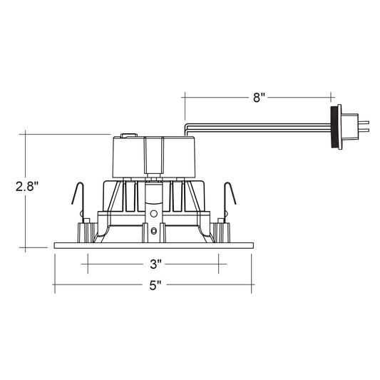 4" Low Voltage Premium Downlight Square