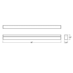 4' C-Line: Suspended Down Linear