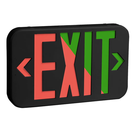 LED Emergency Exit Sign RED/GREEN Selectable Single or Double Sided