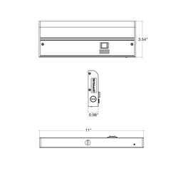 11" Undercabinet Bar