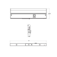 18" Undercabinet Bar