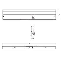 42" Undercabinet Bar