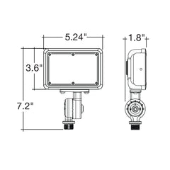 Mini Flood: XS-Line 1/2" Knuckle & Yoke Included